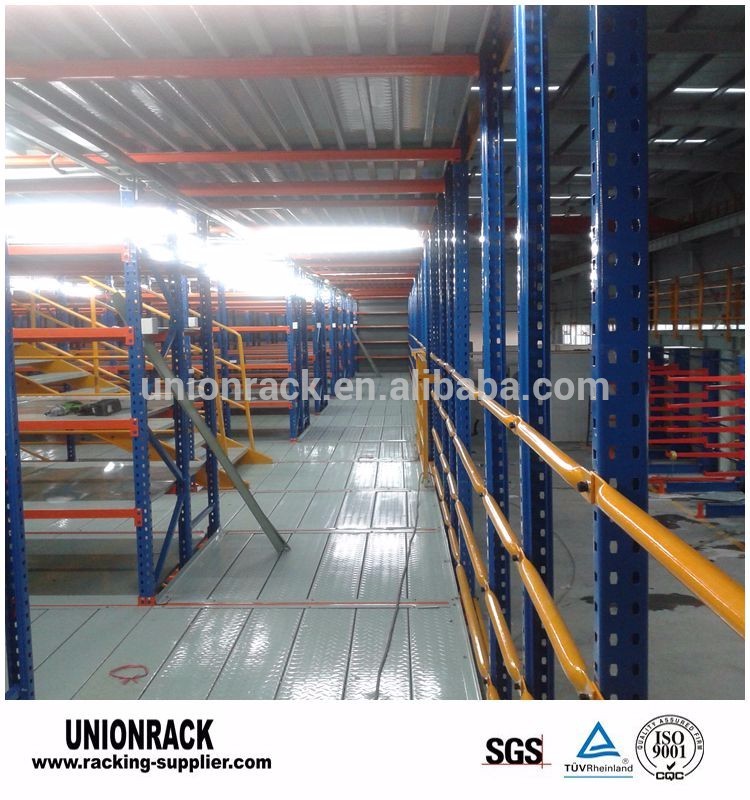 Customized q235b steel multi-level mezzanine rack