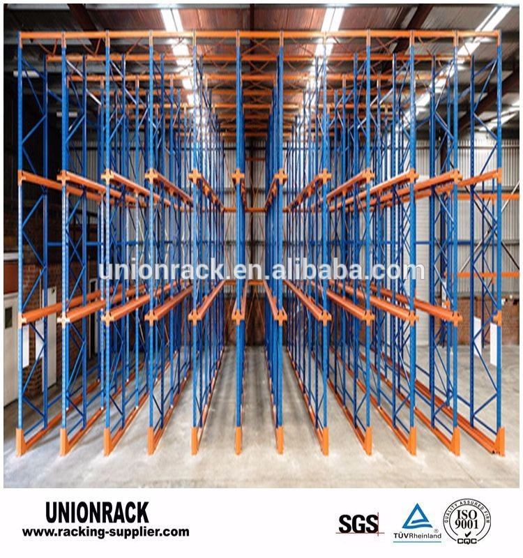 Heavy duty drive in drive through pallet Racking