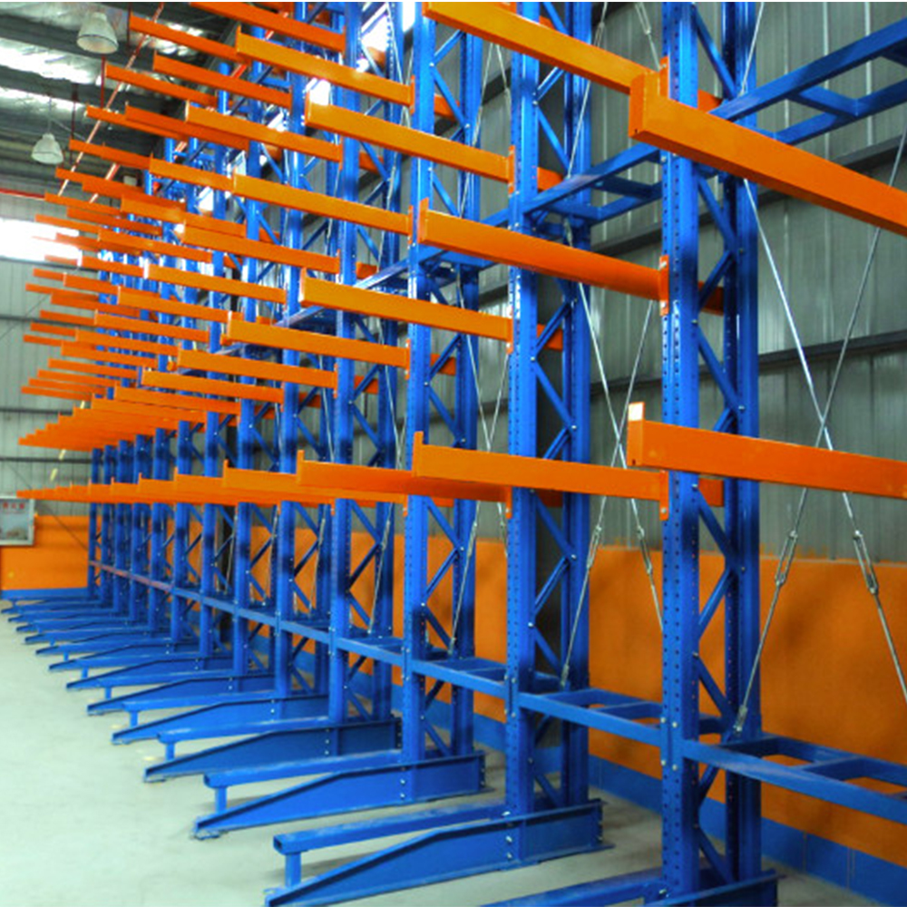 Heavy Duty Warehouse Storage Cantilevered Rack Supplier Double or Single Side