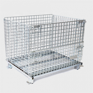 Anti-rust Steel Transport Garbage Heavy Duty Galvanized Wire Mesh Cage