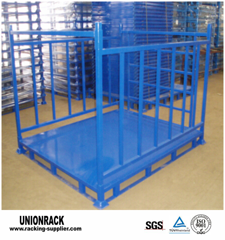 Powder Coating Steel Collapsible Demountable Heavy Duty Stackable Pallet Box