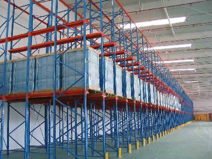 Heavy Duty Warehouse Steel Storage Customized Size Drive In Rack