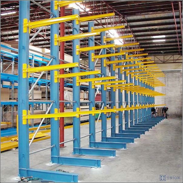 ISO9001 Warehouse Metal Cantilever Racking For Pipe Storage