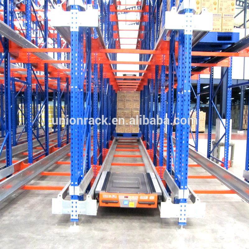 Double deep warehouse ASRS rack system with stacker crane