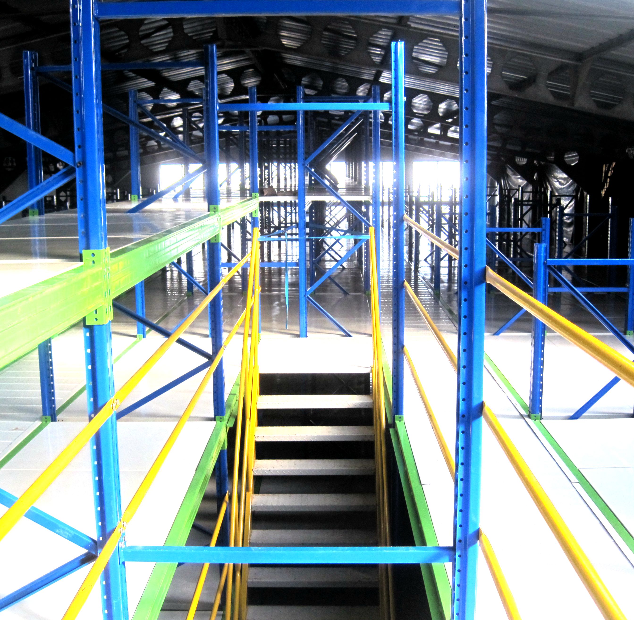 Selective Customized Multi-level Steel Mezzanine Rack For Warehouse Storage
