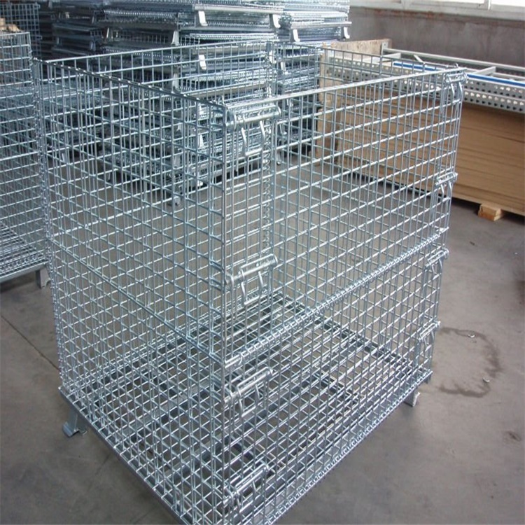 Industrial Warehouse Storage Heavy Duty Stackable Wire Mesh Container