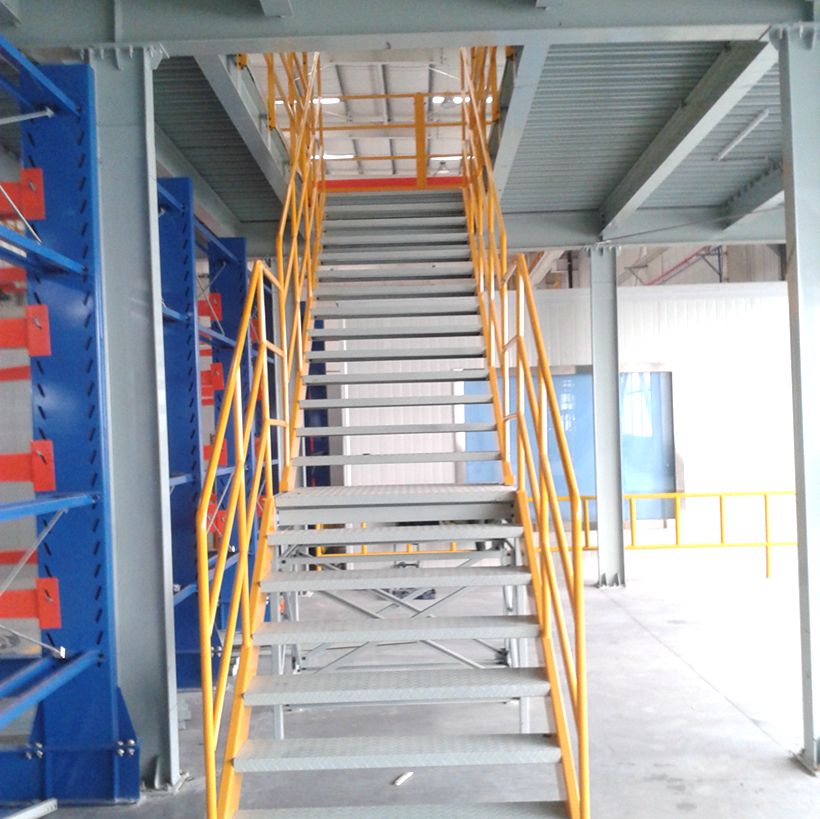 multi level metal mezzanine rack for warehouse storage