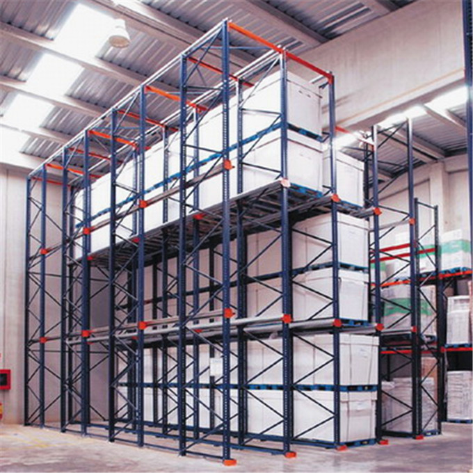 Heavy Duty Steel Pallet High Storage Drive In Racking