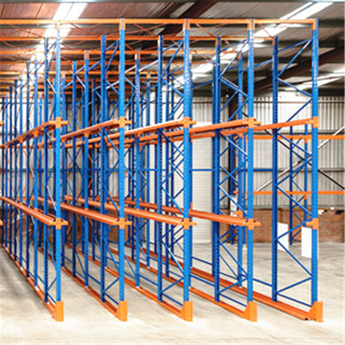 Warehouse Bulk Storage Corrosion Prevention Metal Warehouse Drive-In Pallet Rack