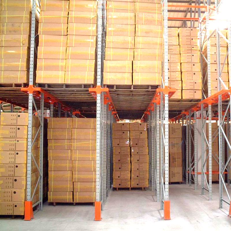 Rust Protection High Capacity Heavy Duty Warehouse Drive-in Rack Metal Pallet Shelving