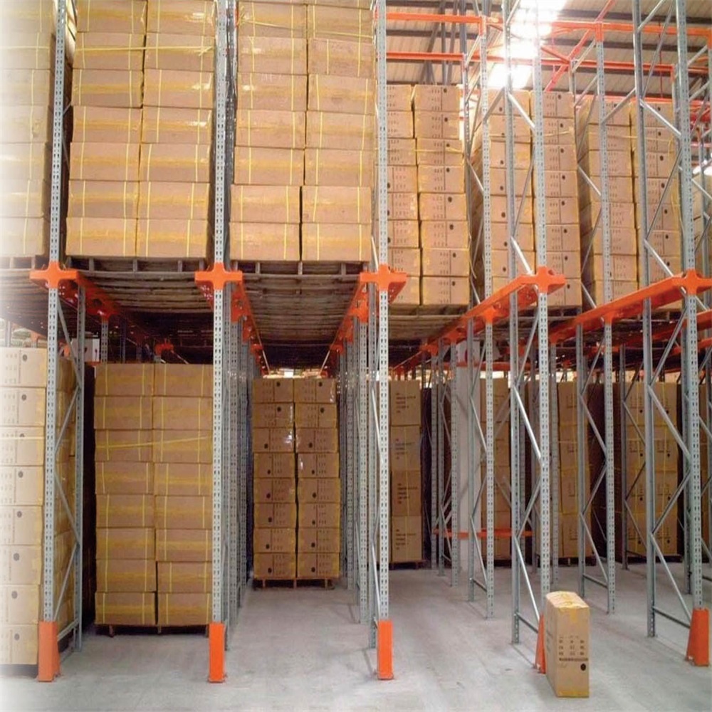 Heavy Duty 1,000-4,500 Kg UDL/Level Galvanized Warehouse Drive-In Pallet Rack